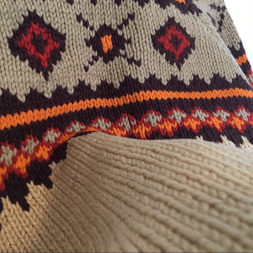 Vintage HANDKNIT CURLING SWEATER Wool unisex - Picture 12 of 16